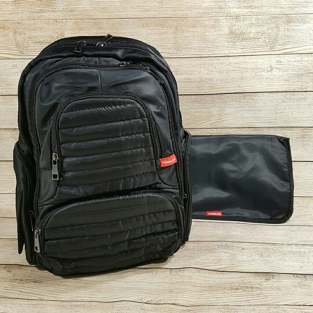 NEW Diaper Bag Backpack & Changing Pad Black